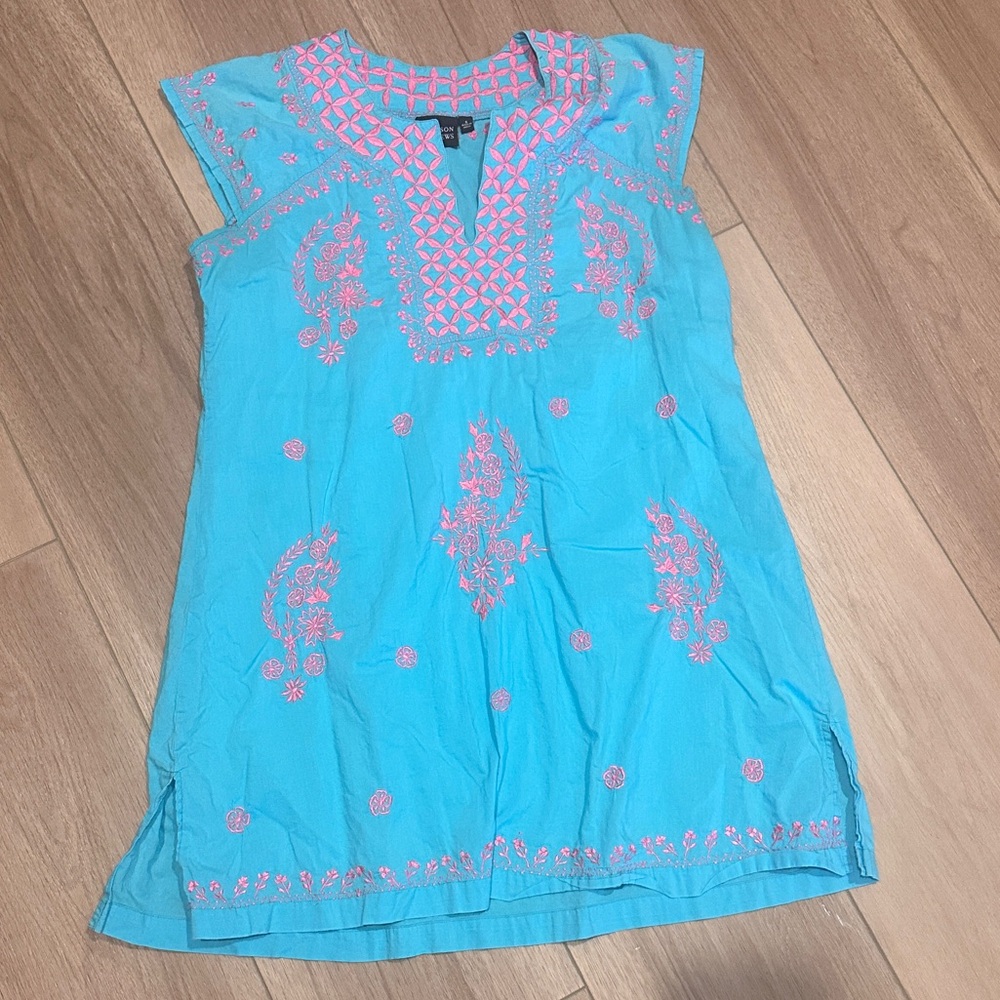Madison Mathews | Embroidered Mini Dress